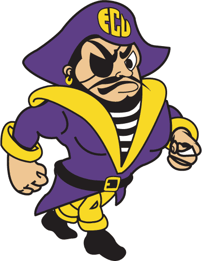 East Carolina Pirates 1999-Pres Mascot Logo diy DTF decal sticker